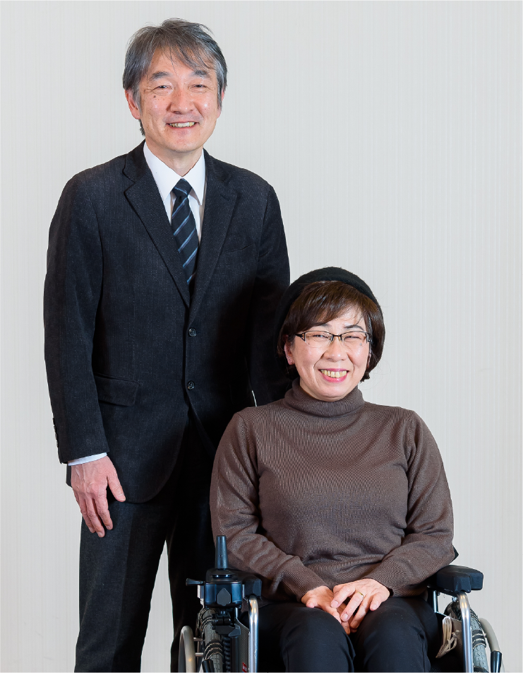 写真：主治医 今井富裕 先生と患者さん 阿部文恵 さん