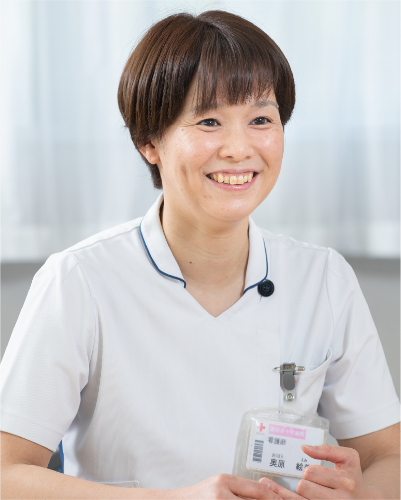 写真：長野／諏訪赤十字病院 看護師 奥原 絵美さん