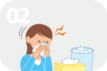 1年に2回以上重症副鼻腔炎を繰り返す。