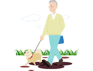 犬と散歩のイメージ